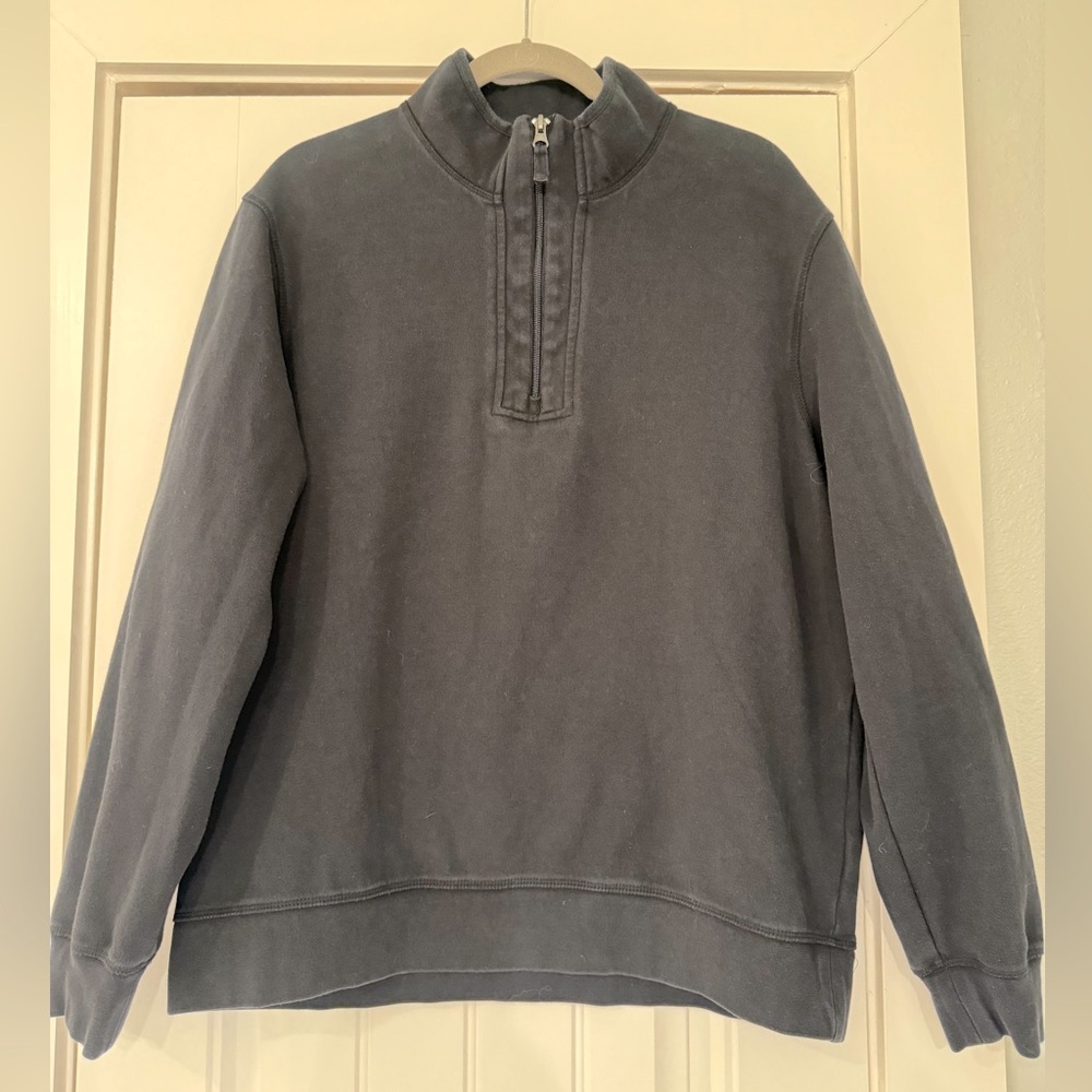 The Authentic Copper & Oak Supply 1/4 zip Black Sweater Size XL